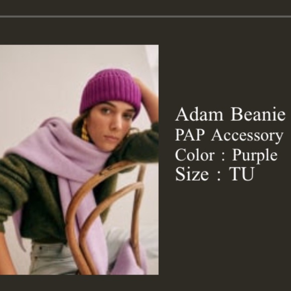 Purple Knit Beanie - Picture 4 of 4